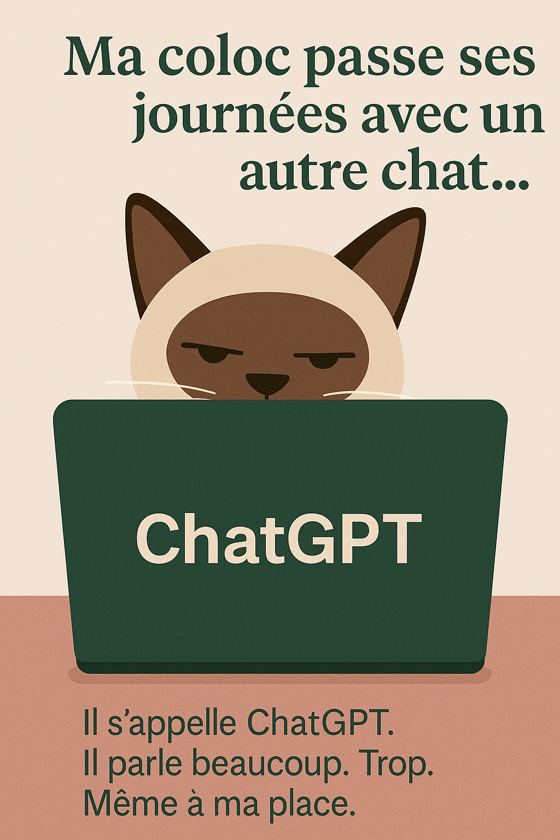 Ma coloc passe ses journées avec un autre chat — ChatGPT