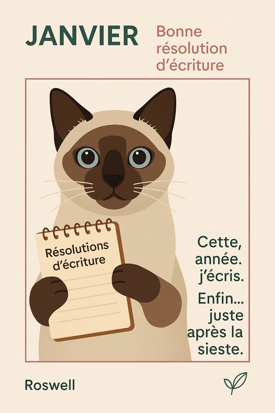 Roswell — résolutions d'écriture de janvier